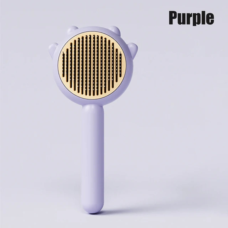 1/2Pcs Pet Hair Removal Brush Grooming Comb Self Cleaning Dog Slicker Brush with Massage Teeth Dogs Cats Pet Grooming Supplies