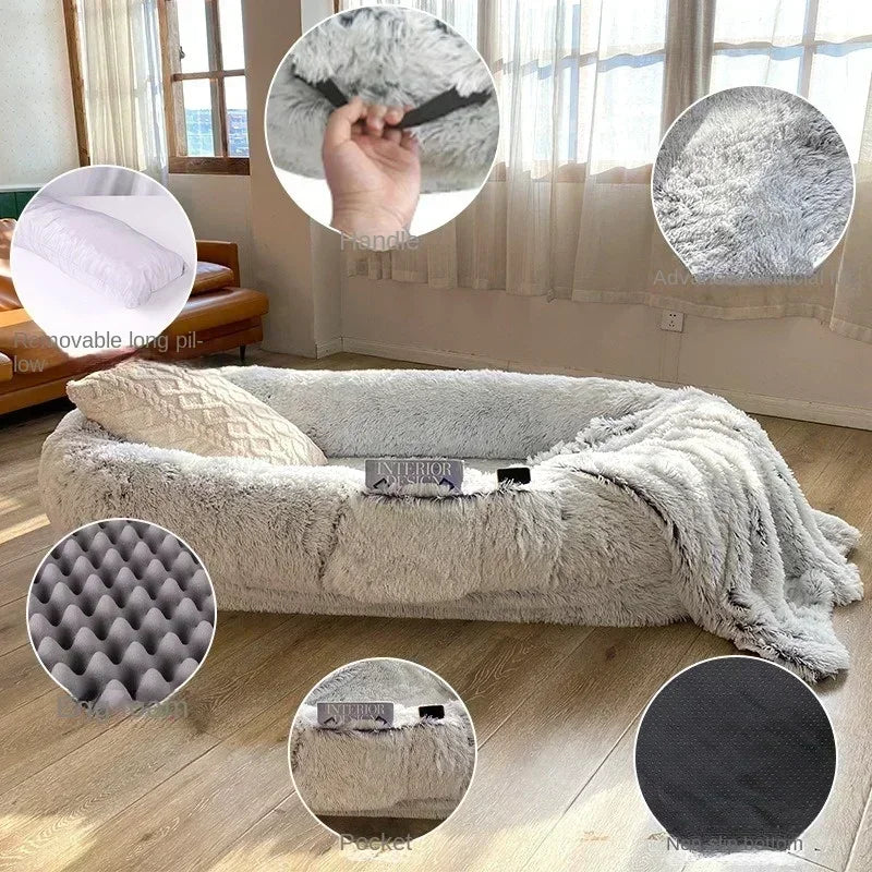  Plush round Pet Bed Winter Warm Dog Mattress pad