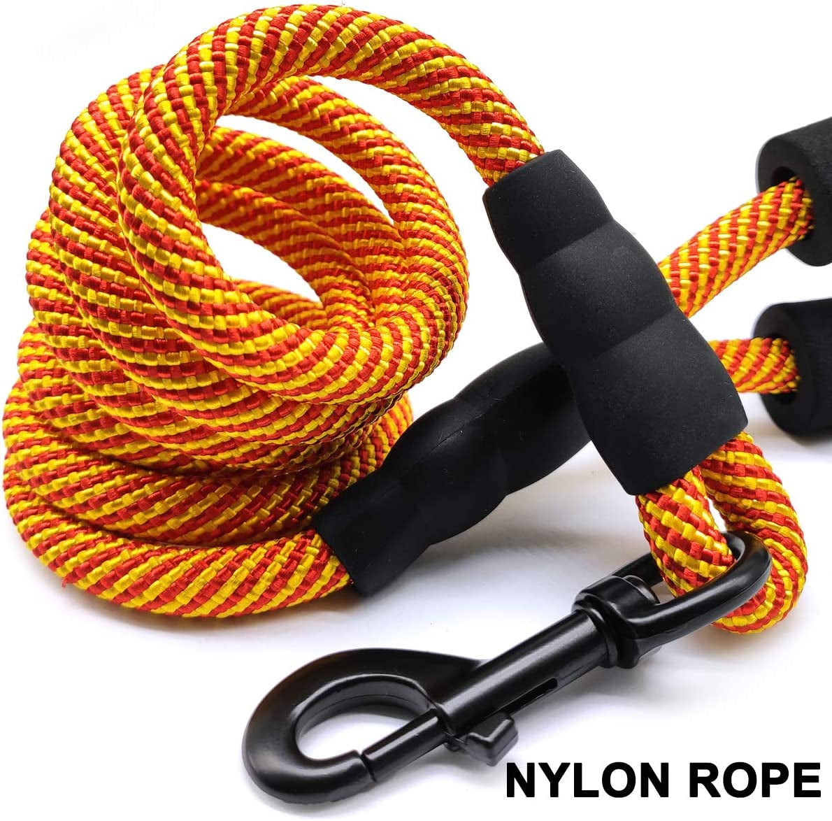  6ft Heavy Duty Rope Dog Leash, Soft Padded Handle 