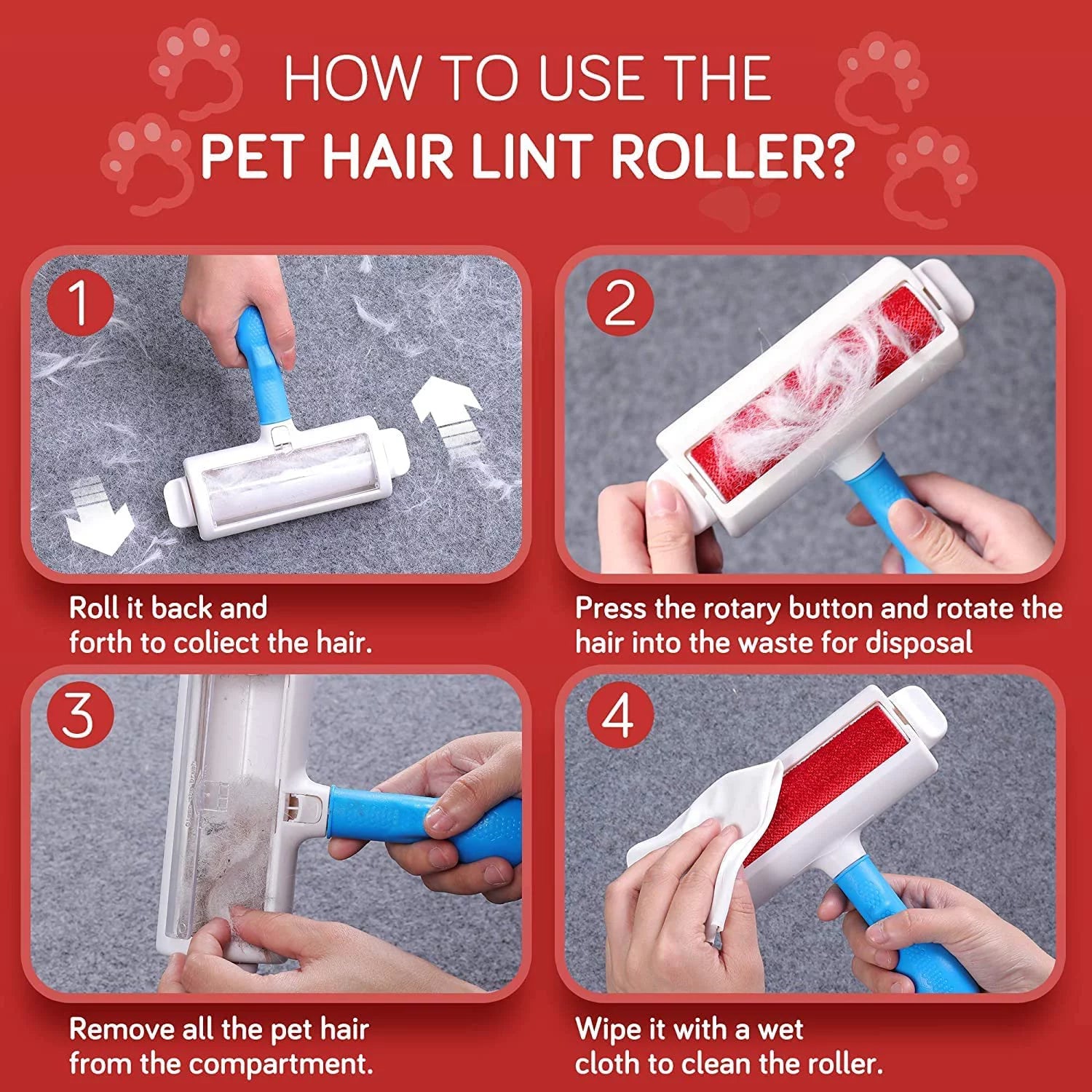 Reusable pet Hair Remover for Furniture Couch Car Seats 