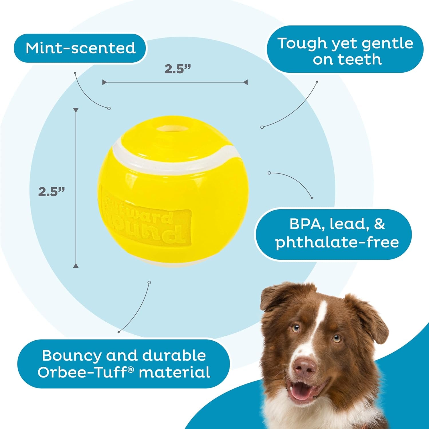 Sport Ballz Tennis Ball Treat-Dispensing Fetch Ball Dog Toy