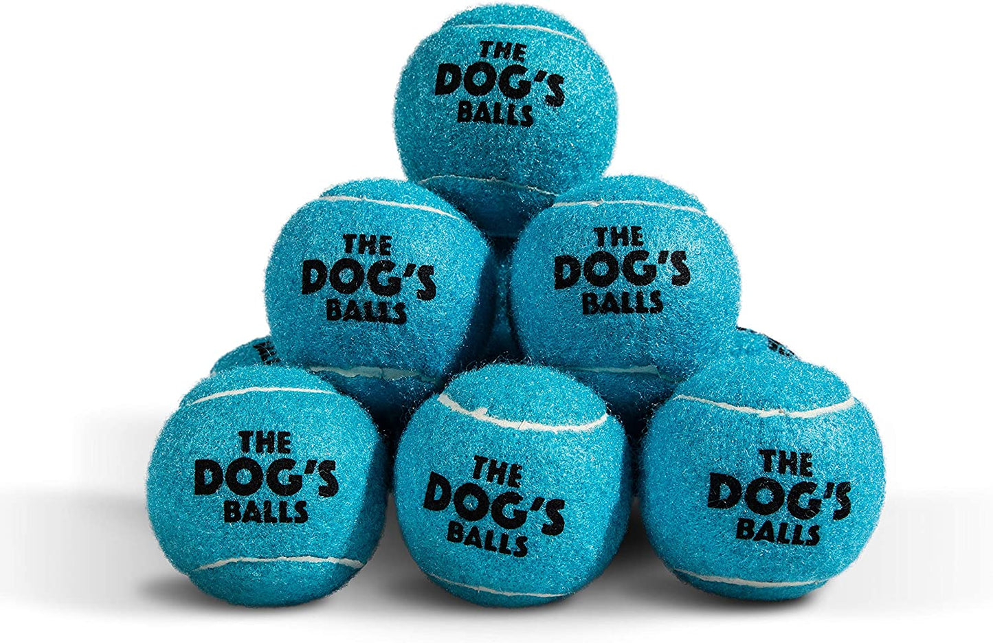 , Dog Tennis Balls, 12-Pack Blue, 2.5 Inches Diameter Dog Toy, Strong Dog & Puppy Ball for Training, Play, Exercise & Fetch