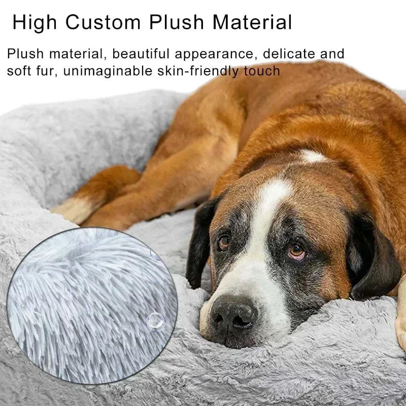  Plush round Pet Bed Winter Warm Dog Mattress pad